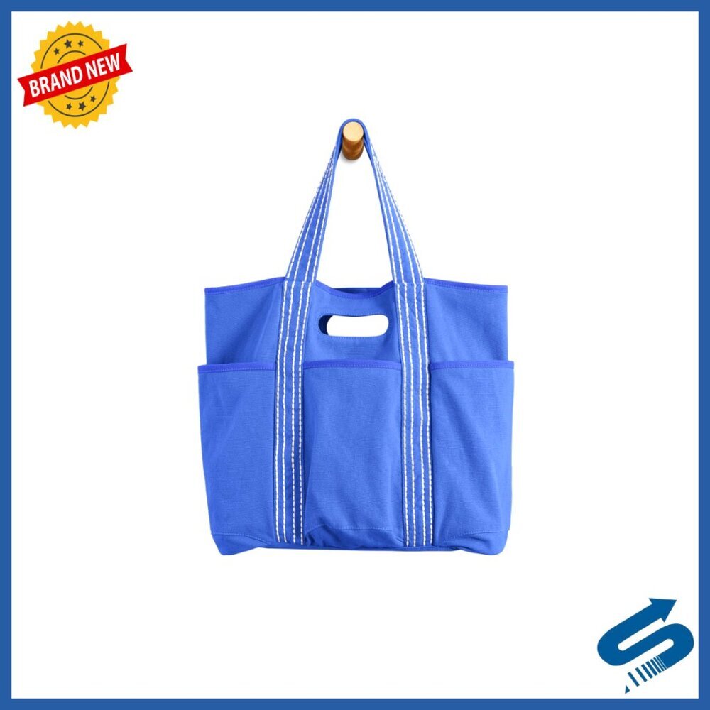 Oversized Canvas Tote Bag Large Capacity Open Top Shoulder Bag Gym Travel